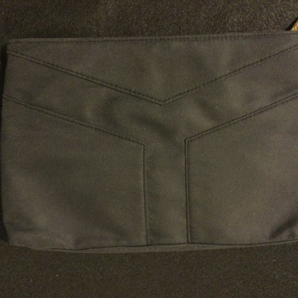 Yves Saint Laurent YSL Beauty Makeup Cosmetic Bag Black very good condition - Picture 1 of 3